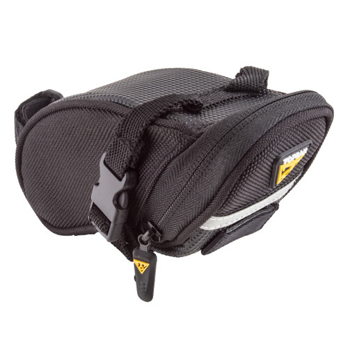 Topeak Aero Wedge Seat Bag Strap/On Micro Black 0.41L 25ci NOT QuickClick TC2471B