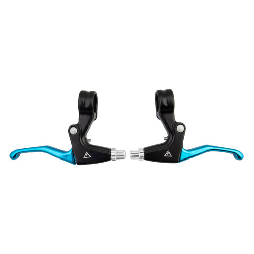 Black Ops V-Type 2-Finger Alloy Brake Levers, Blue, Reach Adjustable 120680