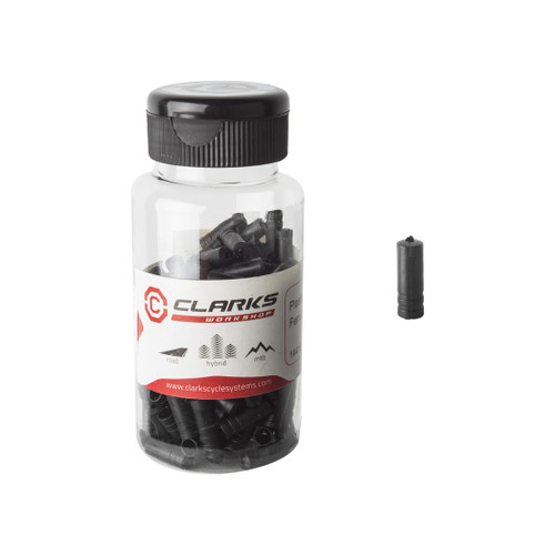 Clarks Black 4mm SIS Cable Ferrules for Bike Gears and Brake Lines CX20DP /150