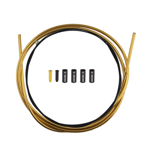 Box One Gold Steel Linear Brake Cable Kit - Lightweight, Friction-Reducing MTB/BMX BX-BC13STNAN-GD