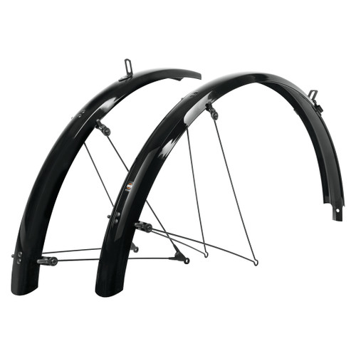 SKS Bluemels B53 Full Coverage 26" Fender Set - Lightweight Aluminum and Plastic, Disc Brake Compatible 11805
