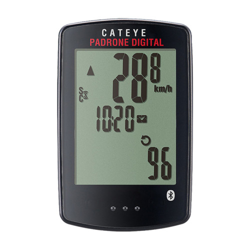 Cateye Padrone CC-PA400B Digital Wireless Head Unit - Bluetooth Smart, Large 3-Row Display 1605271