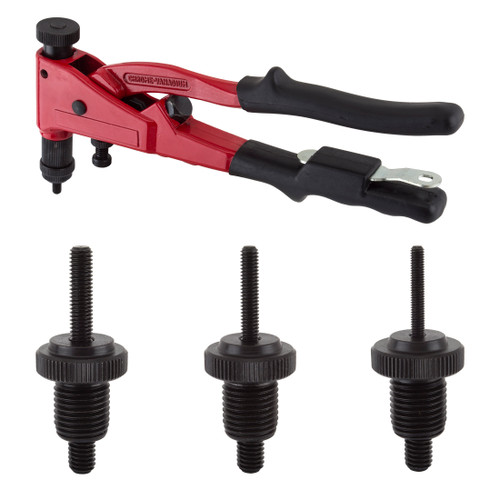 Sunlite Rivnut Tool and Inserts - Cable Mounts and Rack Hardware Installer for Bicycle Frame Repair and Accessories 62183