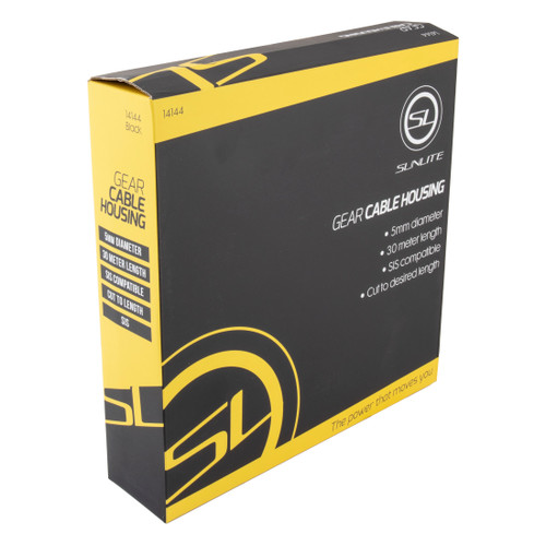 Sunlite 5mm SIS Bike Cable Housing, 30m Black, Durable and Flexible 14144