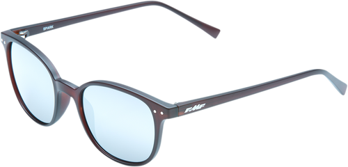Fmf Spark Sunglasses - Matte Crystal Rootbeer - Silver Mirror Lens F-61505-252-01