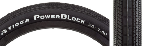 Tioga Powerblock SSpec Tire 20 x 1.6 Clincher Folding Black 120tpi BCIR0865