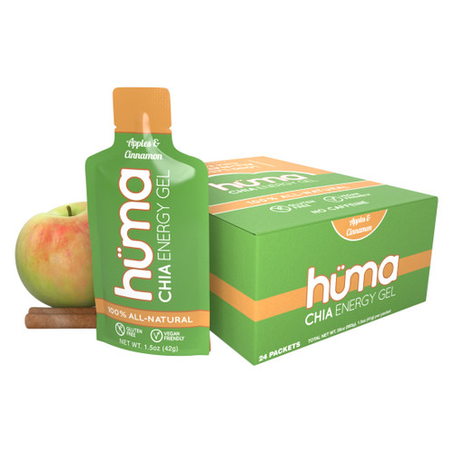 Huma Chia Energy Gel - Apple Cinnamon | Vegan, Gluten-Free, No Crash APPL24