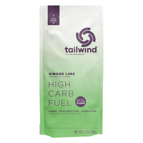 Tailwind High Carb Fuel Ginger Lime - Electrolyte, Vegan, Dairy-Free TW-HC-GL-16
