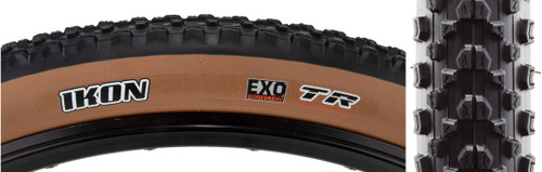 Maxxis Ikon Tire Tubeless, Folding, Black/Dark Tan, EXO Casing 27.5 x 2.20 TB00332800