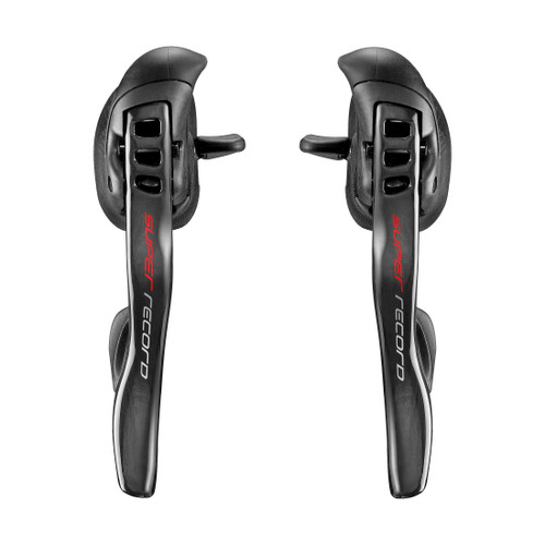 Campagnolo Super Record 12-Speed Ergopower Shifter Set - Innovative 2-Position Design and Vari-Cushion for Superior Comfort EP19-SR12C