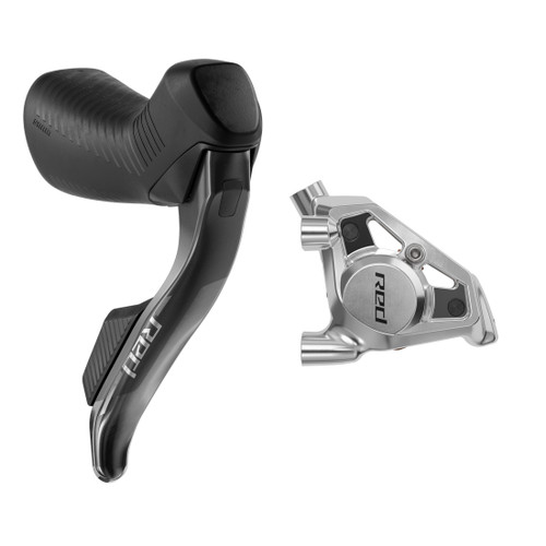 SRAM RED eTap AXS HRD Rear Hydraulic Disc Brake Lever and Caliper - Carbon, Flat Mount, 1800mm Hose 00.7018.551.003