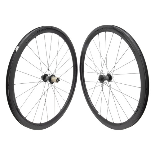 Carbon 700C Road Disc Wheel Set - Low Profile, Tubeless Ready 743055