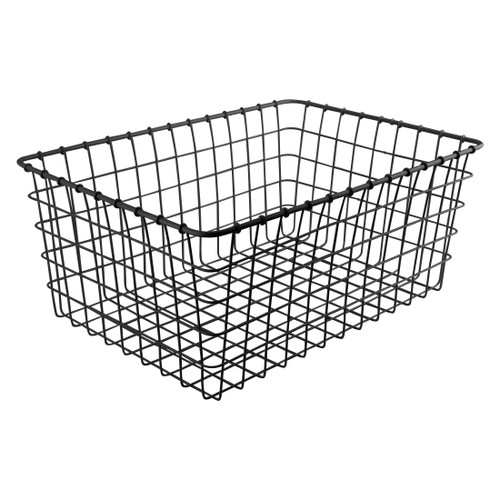 Wald Steel No Hardware Bike Basket 21x15x9 - Rugged Powder Coated Design 1275GB