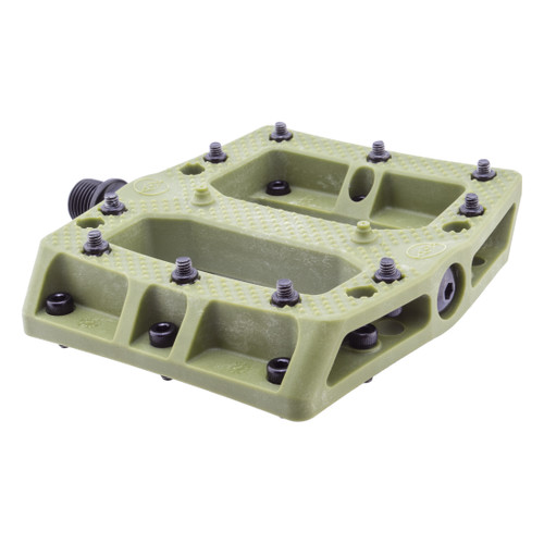 Alienation Foot Fetish 9/16in Army Green Platform Pedals Reinforced Pins 410414