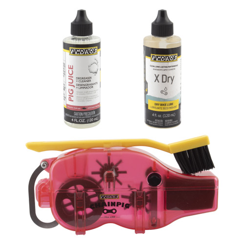 Pedro's Pig Pen II Drivetrain Maintenance Kit Gear Brush Degreaser Lube 6100306