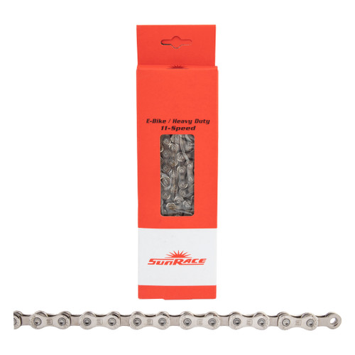 Sunrace CN-11E 11-Speed E-MTB Chain Teflon Coated Plates CN11E.136Q.SS1.BX