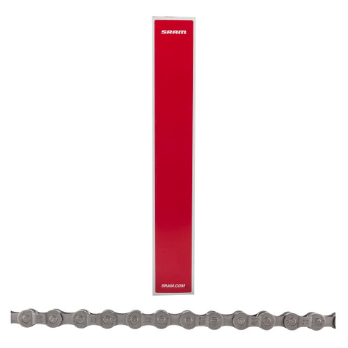 SRAM PC-830 8-Speed PowerChain, 114 Links, Gray, Durable Steel, E-Bike Compatible 46.2758.114.016