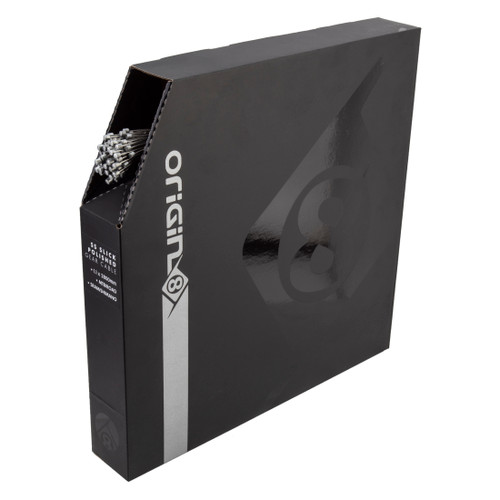 Origin8 SS Slick Polished Gear Cable Front or Rear 2800mm 1.1mm Silver 100/Box 14866