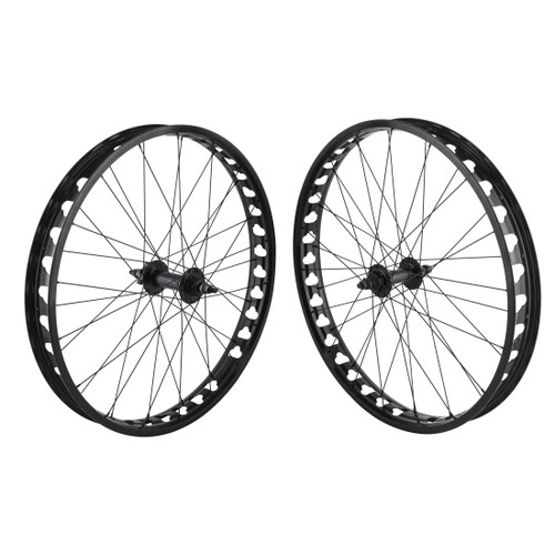 SE Bikes JP60 26in Wheelset - Alloy Rim, 6-Bolt Disc and Rim Brake 640484