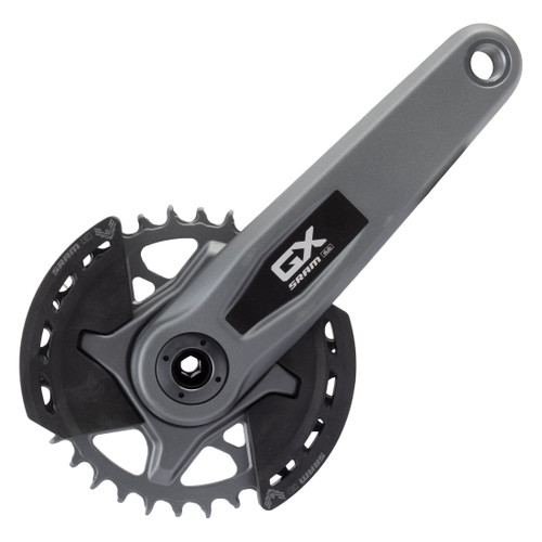 SRAM GX Eagle PowerMeter MTB Crankset - DUB Spindle, 155mm, Dark Polar 00.6118.779.004