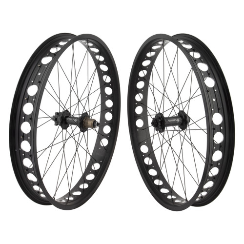 26in Alloy Fat Disc Wheel Set Sealed Hub and Shimano 11-Speed Compatibility 743245