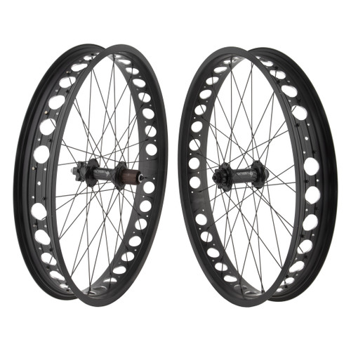 26-Inch Alloy Fat Disc Wheel Set for Mountain and Fat Bikes | 8-11 Speed Compatible 743246