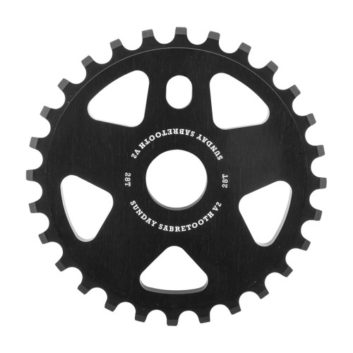 Chainring 1Pc Sunday 28T Sabretooth V2 Bk 211279