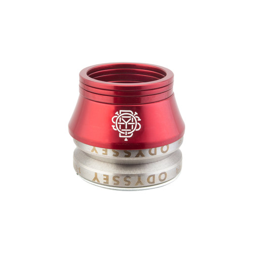 Headset Odyssey INT MX 1-1/8 W/Conical Spacer Red 35881