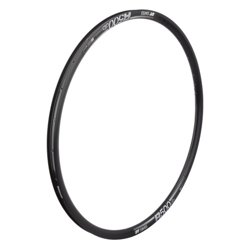 Rim DT Swiss 700C 622X22.5 R500 28 Bk/Disc Sleeved 500G OEM 470616