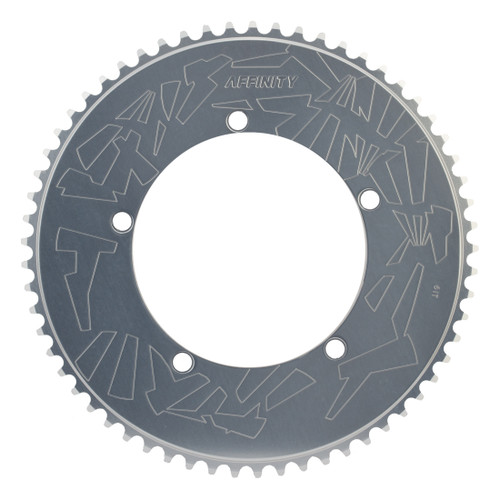 Chainring Affinity Pro 144Mm 61T Aly Polished-Silver 211788