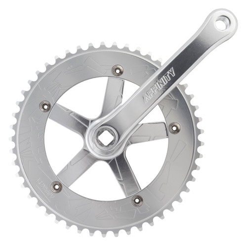 Crankarm Set Affinity 165 144 Bcd W/Bb Polished-Silver 211768