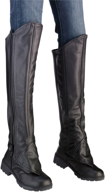 Z1R Women'S Half Chaps - Black - L/Xl 2815-0093