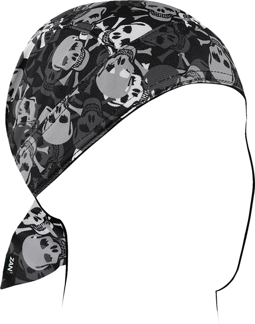 Zan Headgear Flydanna Micro-Mesh Polyester Headwrap - All Over Skull ZM424