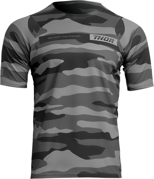 Thor Assist Short-Sleeve Jersey - Camo Dark Gray - Small 5020-0026