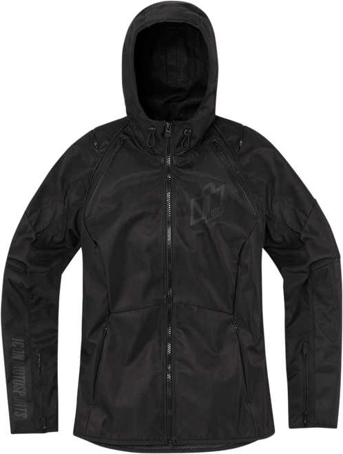 Icon Women'S Airform Jacket - Black - Large 2822-1402