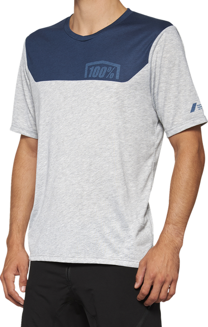 100% Airmatic Short-Sleeve Jersey - Gray/Midnight - Xl 40014-00018