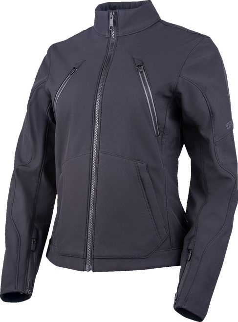 Icon Women'S Merc3 Jacket - Black - Large 2822-1913