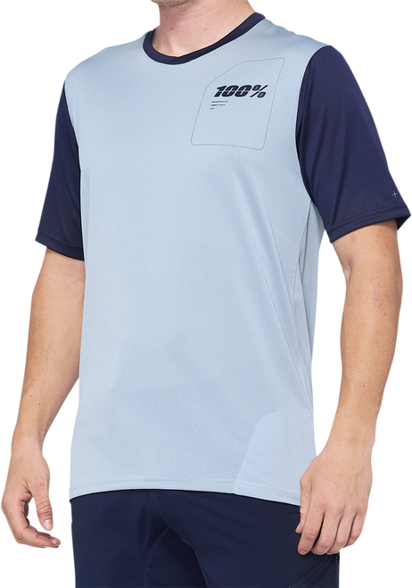 100% Ridecamp Short-Sleeve Jersey - Blue/Navy - Small 40027-00010