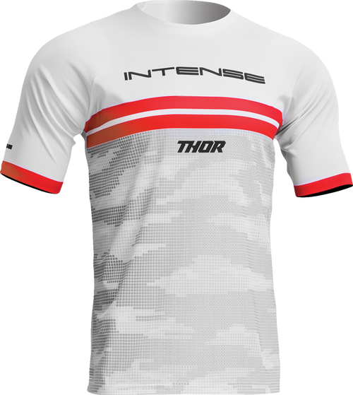 Thor Intense Assist Decoy Short-Sleeve Jersey - White/Camo - Medium 5020-0200