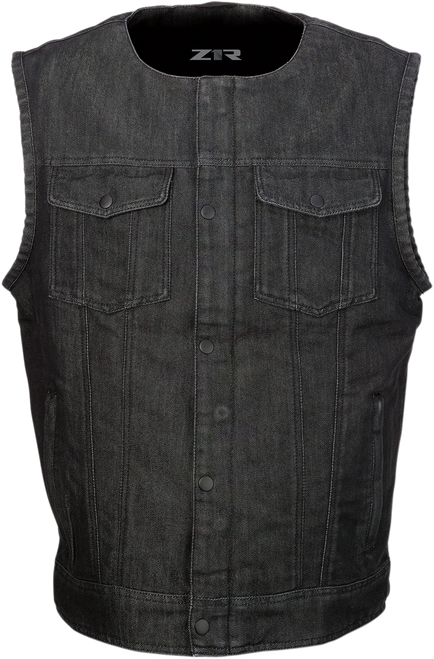 Z1R Ganja Denim Vest - Black - 2Xl 2830-0508