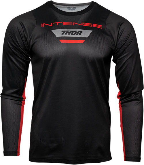 Thor Intense Mtb Long-Sleeve Jersey - Black/Heather Gray - Small 5120-0063