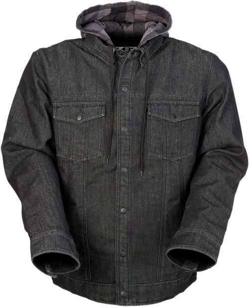 Z1R Timber Denim Shirt - Black/Gray - 4Xl 2840-0080