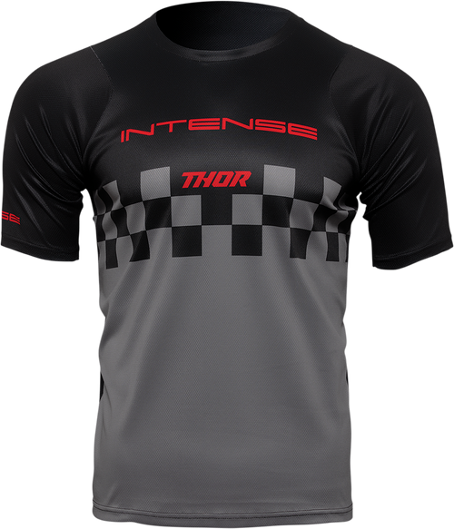 Thor Intense Assist Chex Short-Sleeve Jersey - Black/Gray - Xl 5120-0148