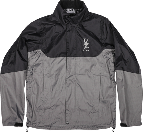 Thrashin Supply Co. Mission Wp Rain Jacket - Black/Gray - Medium TMJ-11-09
