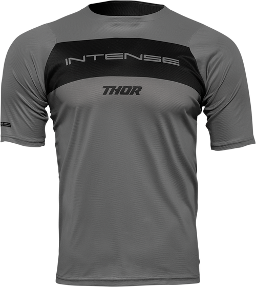 Thor Intense Assist Dart Short-Sleeve Jersey - Gray/Black - Large 5120-0159
