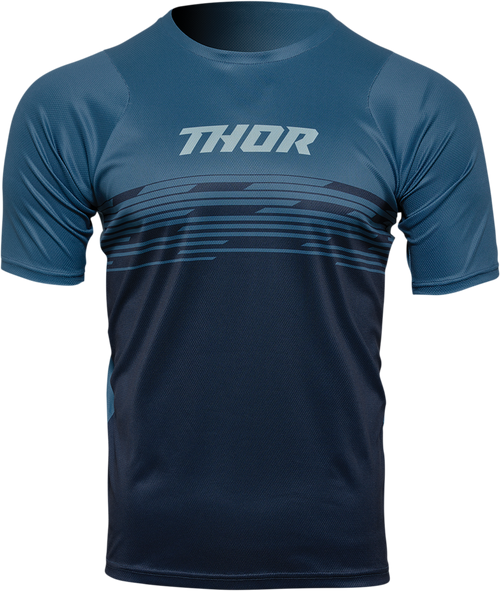 Thor Assist Shiver Short-Sleeve Jersey - Teal/Midnight - Small 5120-0163