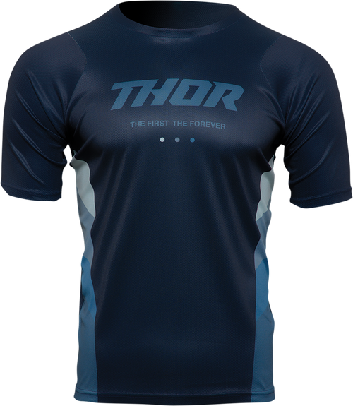 Thor Assist React Short-Sleeve Jersey - Midnight/Teal - Small 5120-0181