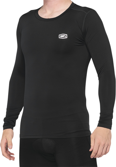 100% Basecamp Long-Sleeve Base Layer - Black - Small 40045-00000