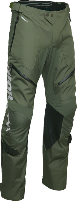 Thor Terrain Over-The-Boot Pants - Army/Charcoal - Us 40 2901-12155