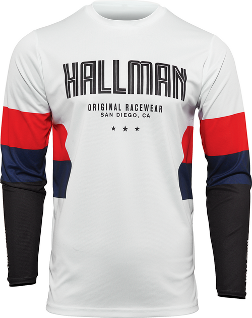 Thor Hallman Differ Draft Jersey - White/Red/Navy - Medium 2910-6603